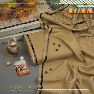 vanta black tropical wash & wear unstitched suit